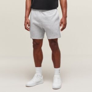 Essential Grey Marl Cotton Fleece Shorts – Comfortable Relaxed Fit