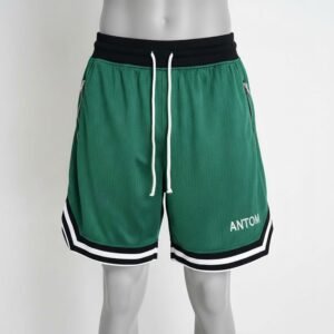 Men's Performance 2-in-1 Black Running Shorts with Built-in Compression Leggings