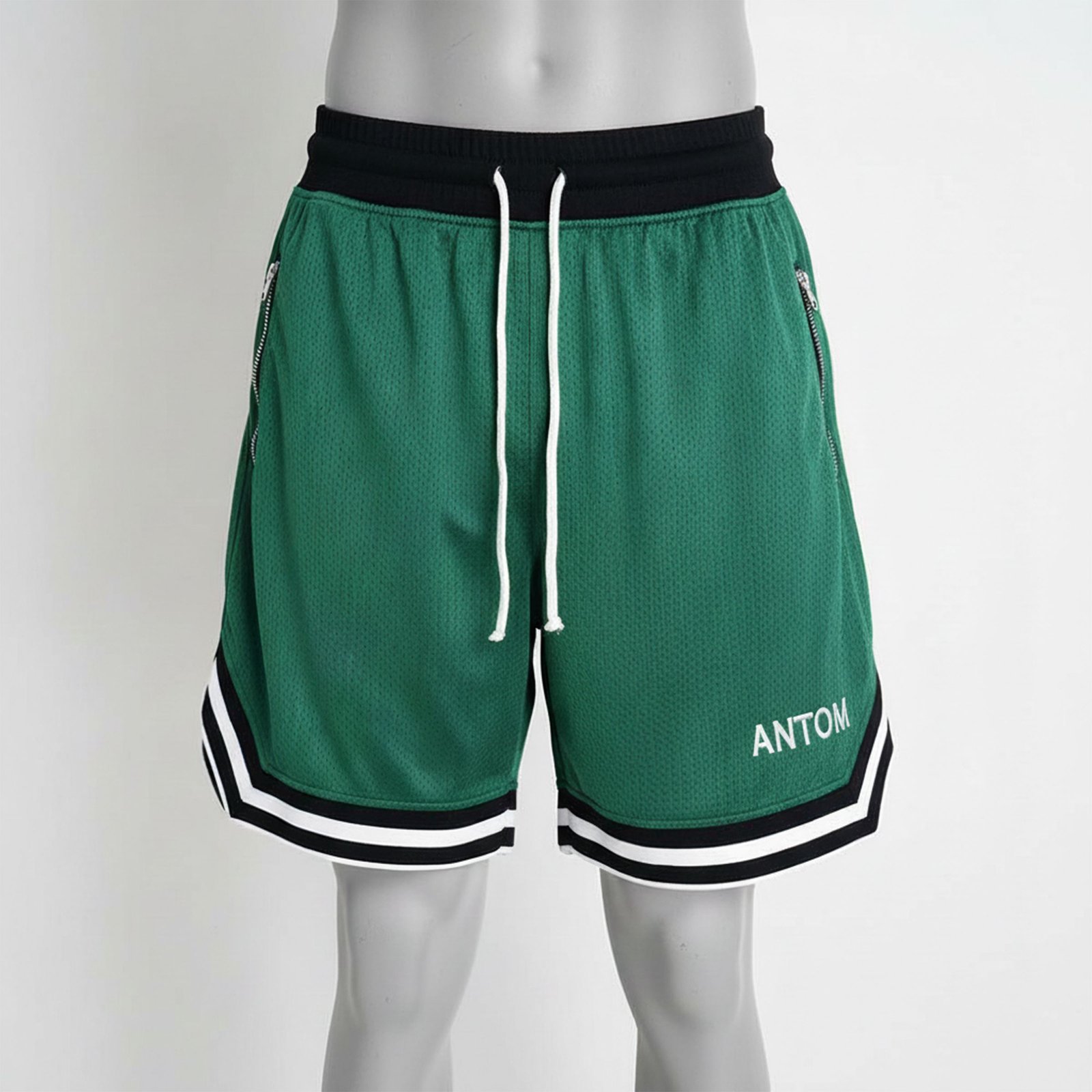 Men's Performance 2-in-1 Black Running Shorts with Built-in Compression Leggings