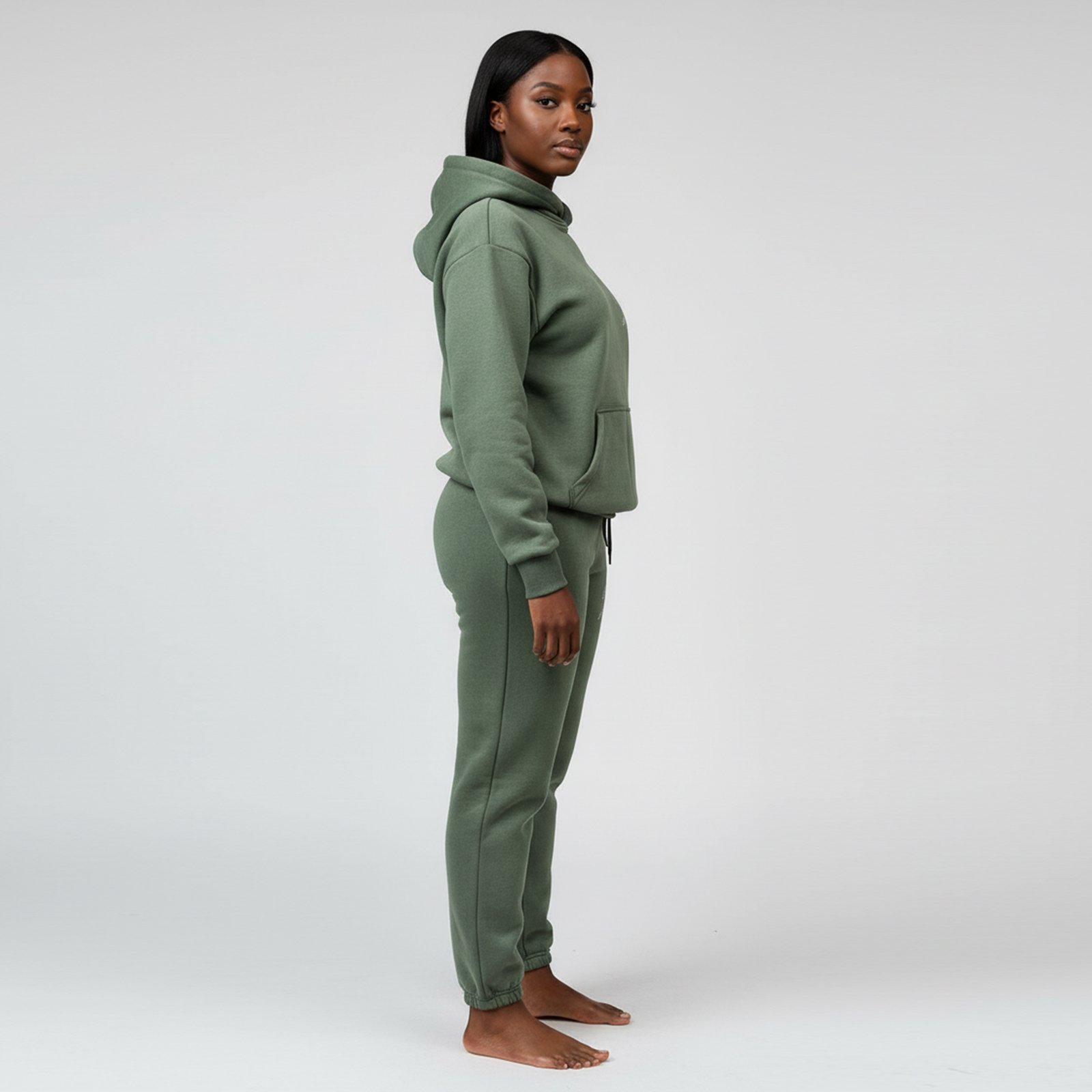 Heavy Rhinestone Cross Studded Track Suit – Black Oversized Set - Image 2