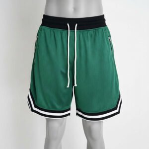 Men's Performance 2-in-1 Black Running Shorts with Built-in Compression Leggings