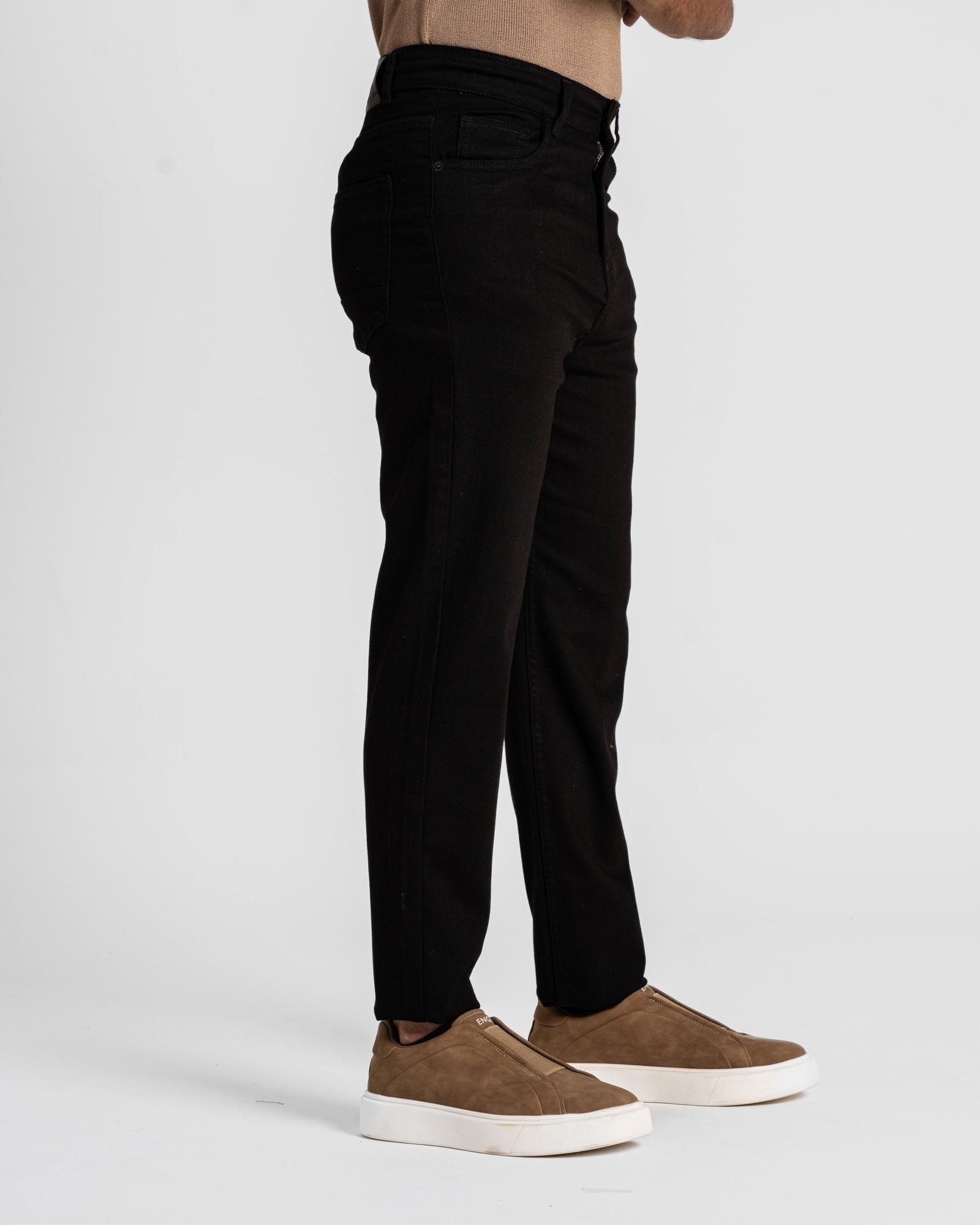 Essential Black Regular Fit Denim Jeans – Versatile Straight Leg Pant - Image 3