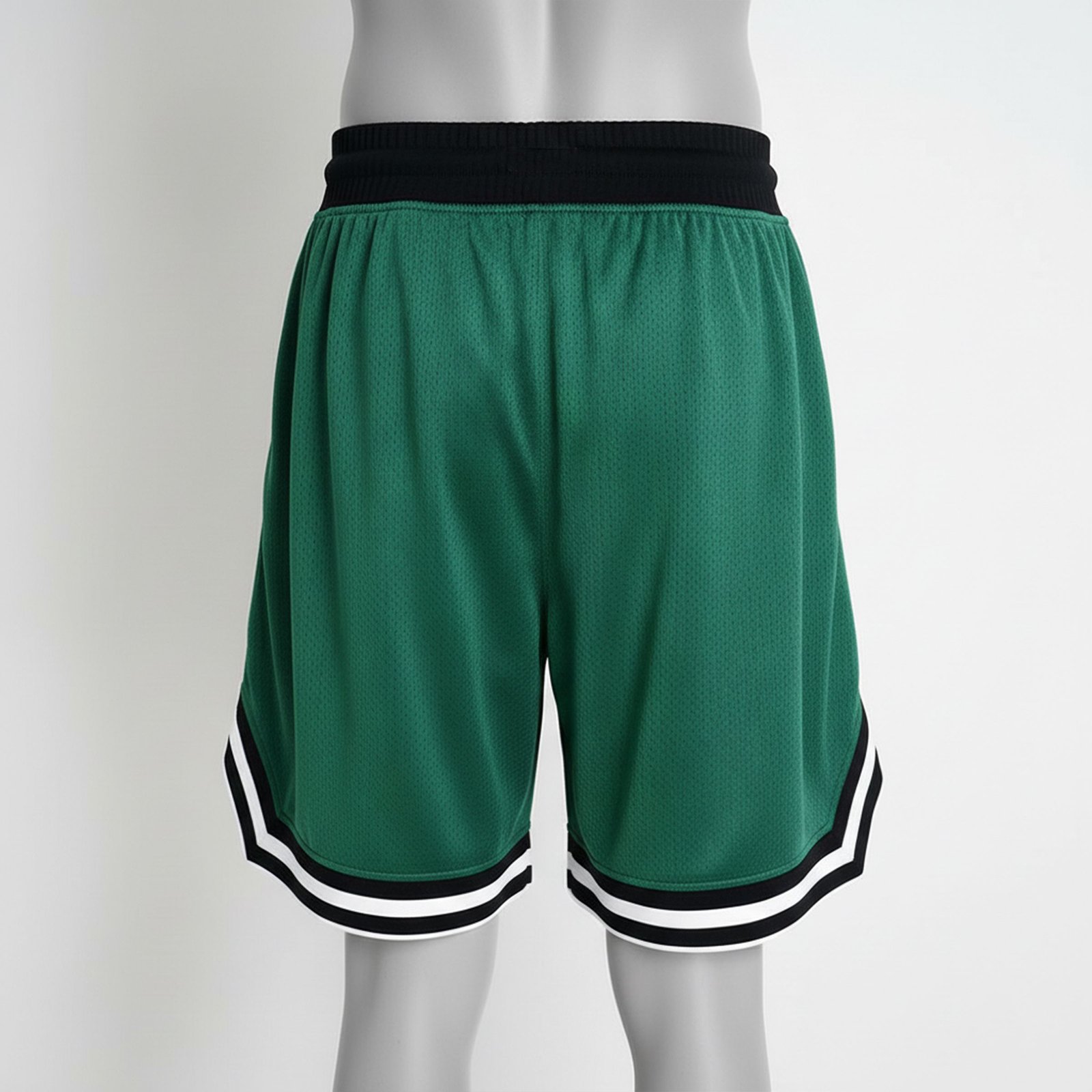 Men's Performance 2-in-1 Black Running Shorts with Built-in Compression Leggings - Image 2