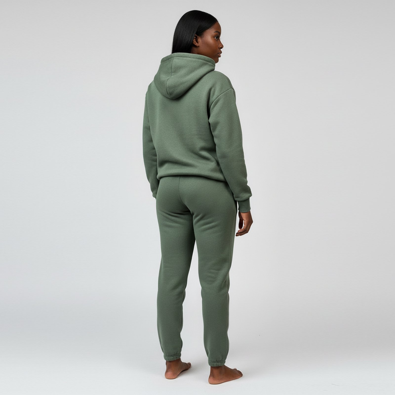 Heavy Rhinestone Cross Studded Track Suit – Black Oversized Set - Image 3