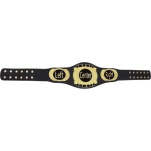Fully Customizable Championship Belt with Triple Oval Plates – Black Strap