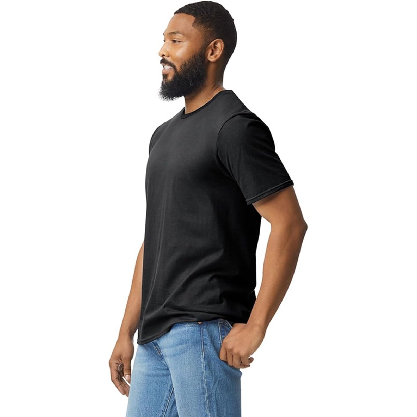Everyday Essential Black Crew Neck Cotton T-Shirt – Soft and Durable - Image 3