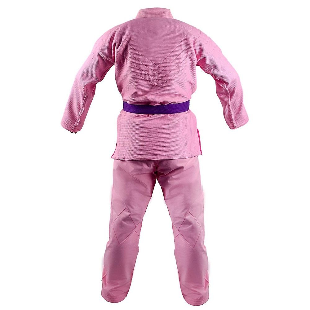 Feminine Pink Brazilian Jiu-Jitsu (BJJ) Gi – Contrast Purple Belt - Image 2