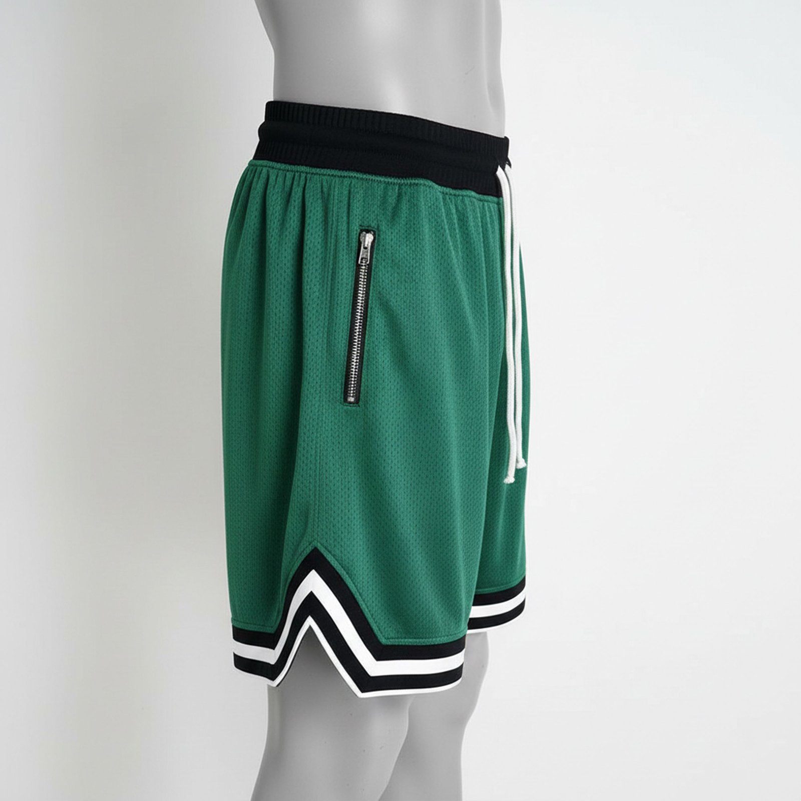 Men's Performance 2-in-1 Black Running Shorts with Built-in Compression Leggings - Image 3