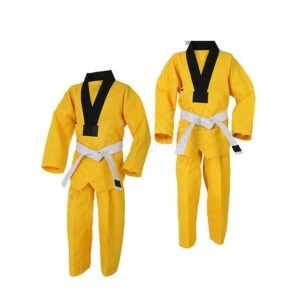 Vibrant Yellow V-Neck Taekwondo / Martial Arts Uniform (Gi) – Kids Size