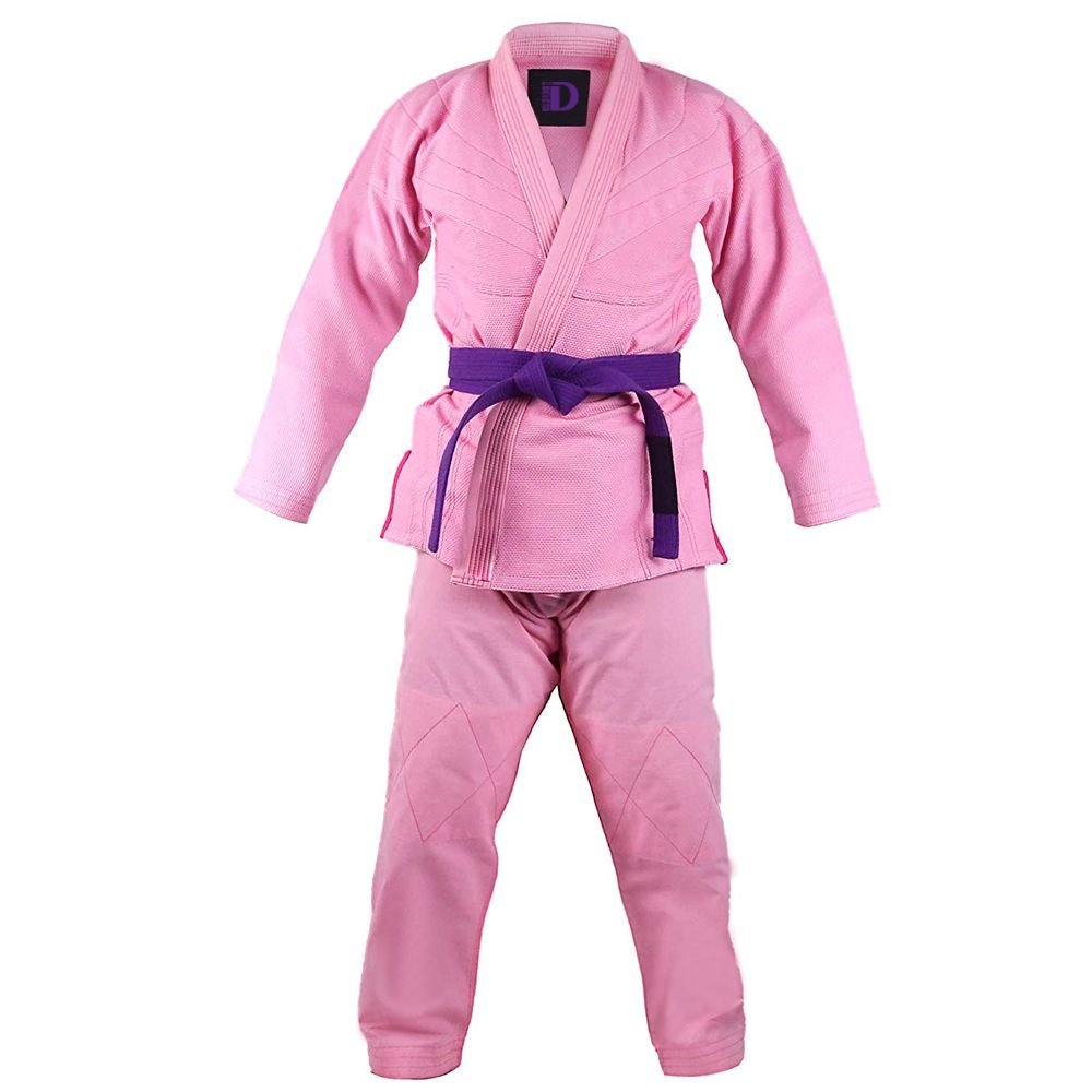 Feminine Pink Brazilian Jiu-Jitsu (BJJ) Gi – Contrast Purple Belt