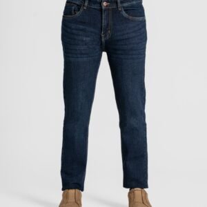 Premium Dark Indigo Regular Fit Jeans – Classic Five-Pocket Denim