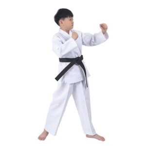 Children's White Karate/Taekwondo Gi – Plain Design