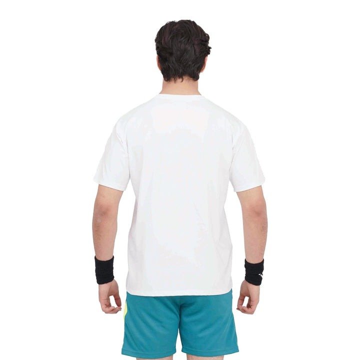 Men's White Active-Dry Performance Gym T-Shirt – Breathable Training Tee - Image 3