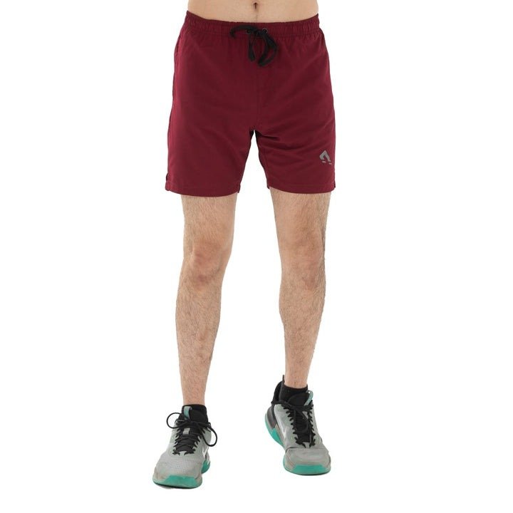 Lightweight Gym Racerback Tank Top and Maroon Performance Training Shorts Set - Image 2