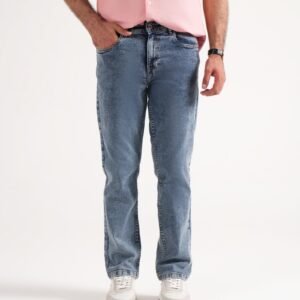 Classic Light-Wash Blue Regular Fit Jeans – Perfect Everyday Casual Denim
