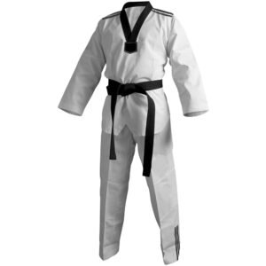 Traditional White Martial Arts Uniform (Gi) – Distinctive Navy Trim