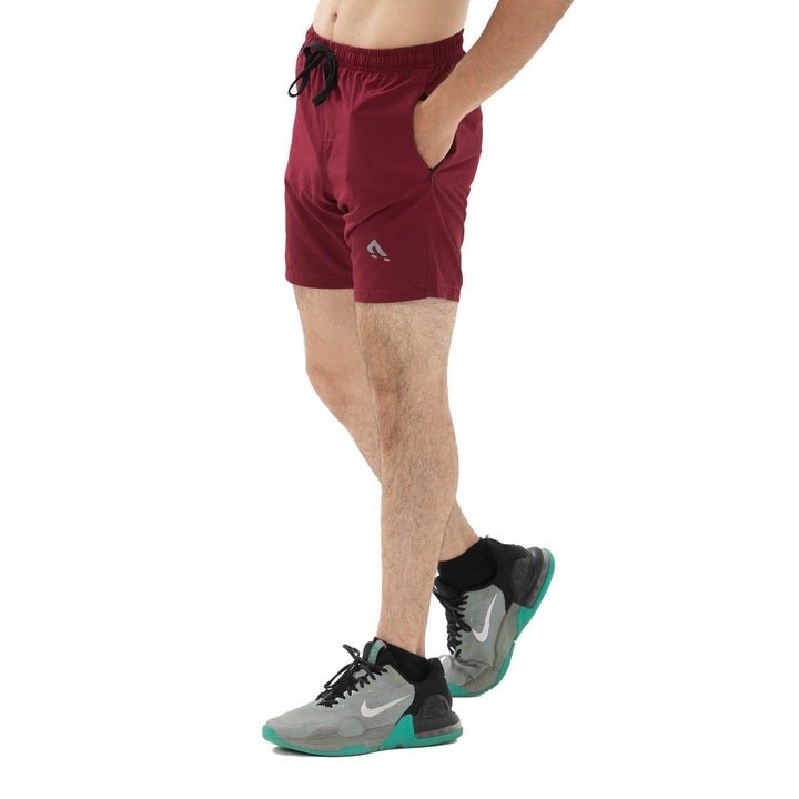 Lightweight Gym Racerback Tank Top and Maroon Performance Training Shorts Set - Image 3
