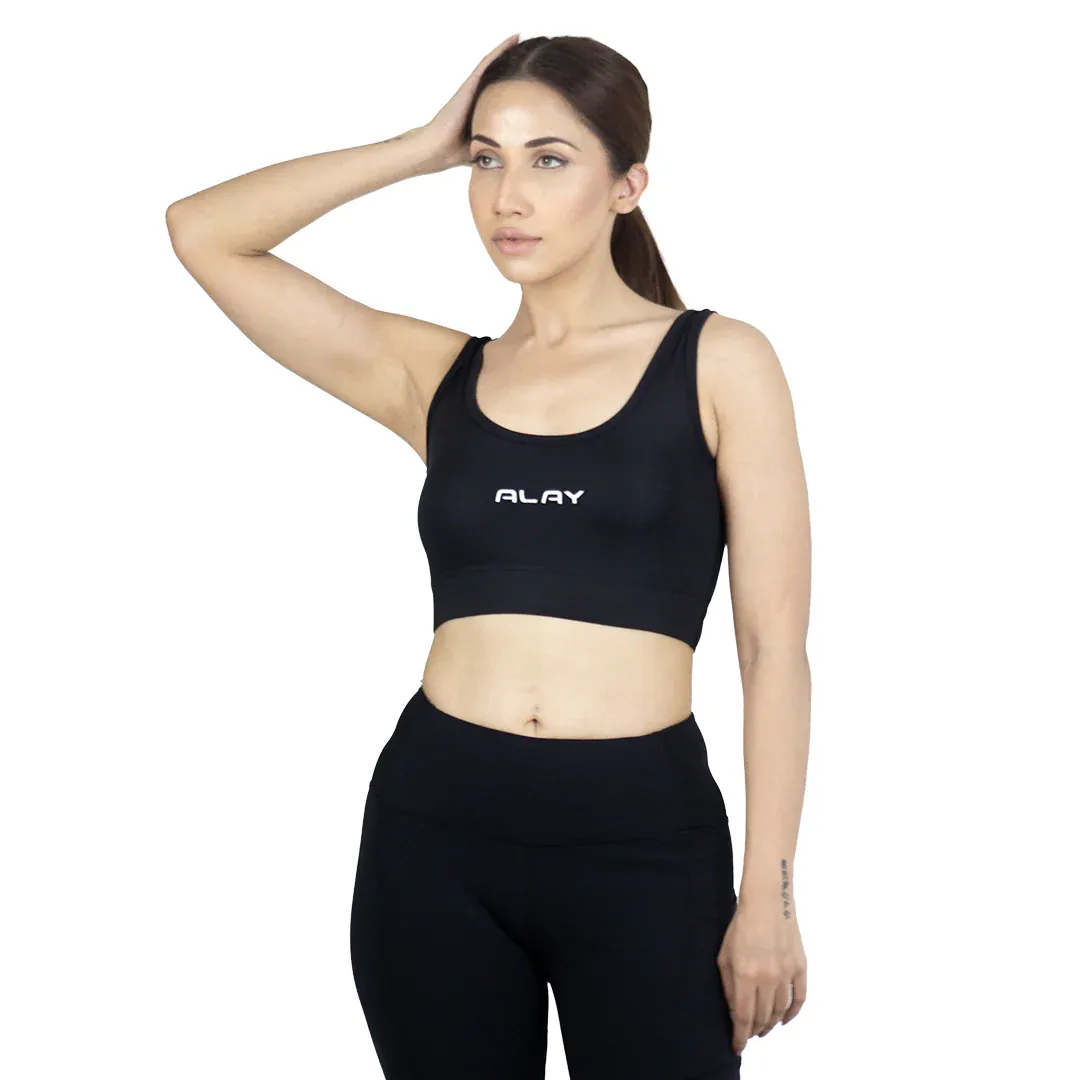 Tropical Leaf Print High-Waist Leggings and Sports Bra Matching Set