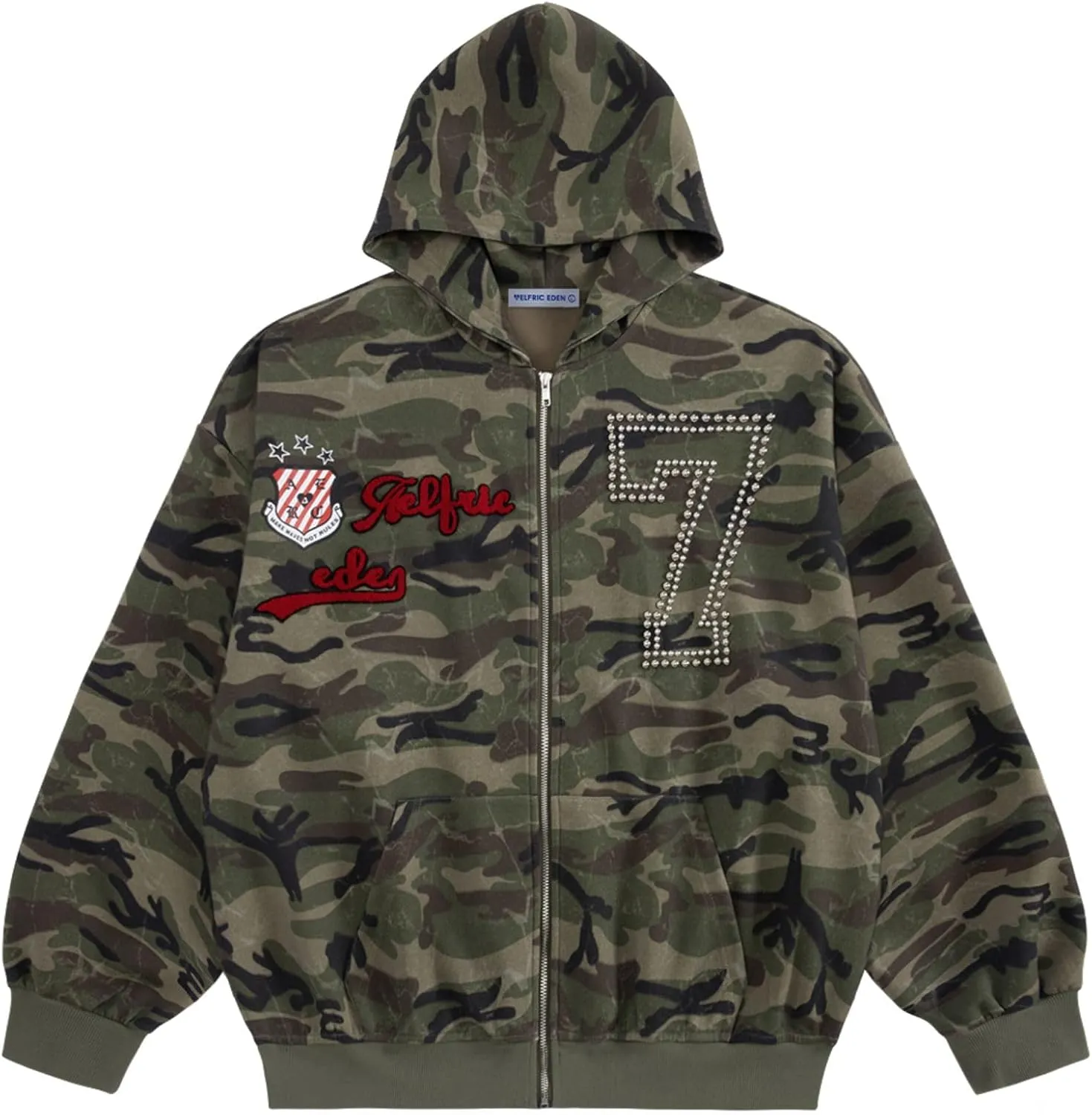 Classic Oversized Black Fleece Zip-Up Hoodie – Lounge Jacket - Image 3