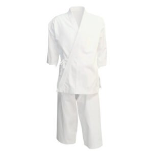 Professional White Heavyweight Karate Kata Uniform (14oz) - Premium Cotton Gi